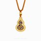 999 Pure Gold Blue Enamel Prosperity Hu Lu ( 葫芦) Gu Fa Jin Necklace