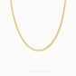 999 Pure Gold Box Link Chain Necklace with interlocking box-shaped links in 24K solid gold by Chip Lee Jewellery Singapore