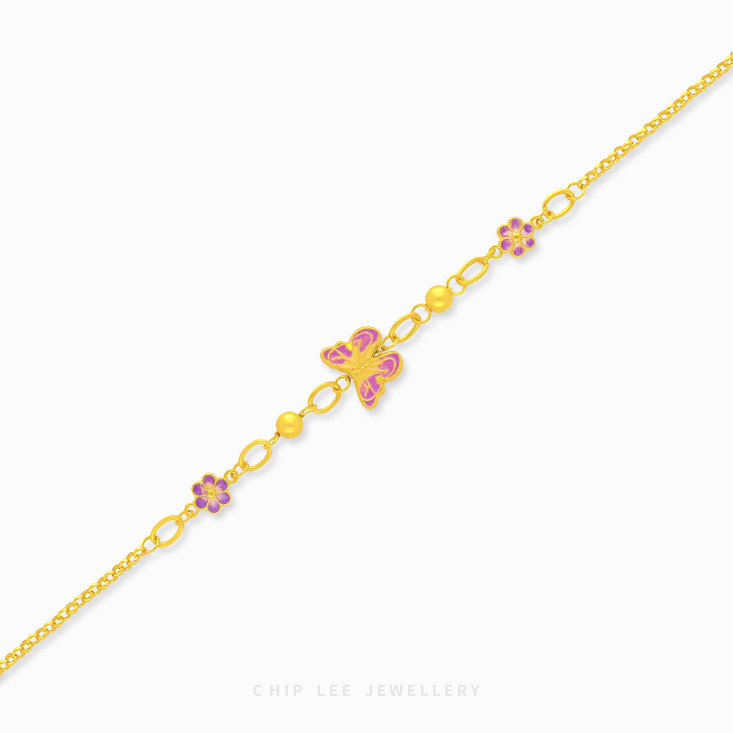 999 Pure Gold Butterfly Chain Gu Fa Jin Bracelet, crafted using ancient goldsmithing techniques.