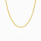 999 Pure Gold Circle Link Chain Necklace with interlocking circle-shaped links in 24K solid gold by Chip Lee Jewellery Singapore