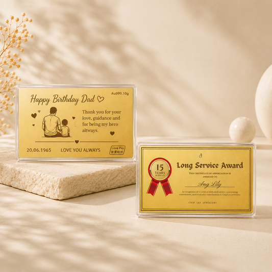 999 Pure Gold Customisable Gold Card