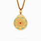 999 Pure Gold Eight Treasures and Blessings Gu Fa Jin Necklace, featuring the Eight Treasures Compass.