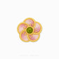999 Pure Gold Floral Charm