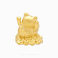 999 pure gold Fortune Cat Figurine by Chip Lee Jewellery, symbolising good luck, prosperity and cultural heritage with elegant detailing