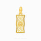 999 pure gold Fu (福) bamboo pendant with He Tian jade, symbolizing prosperity and resilience in a finely crafted traditional jewellery design.