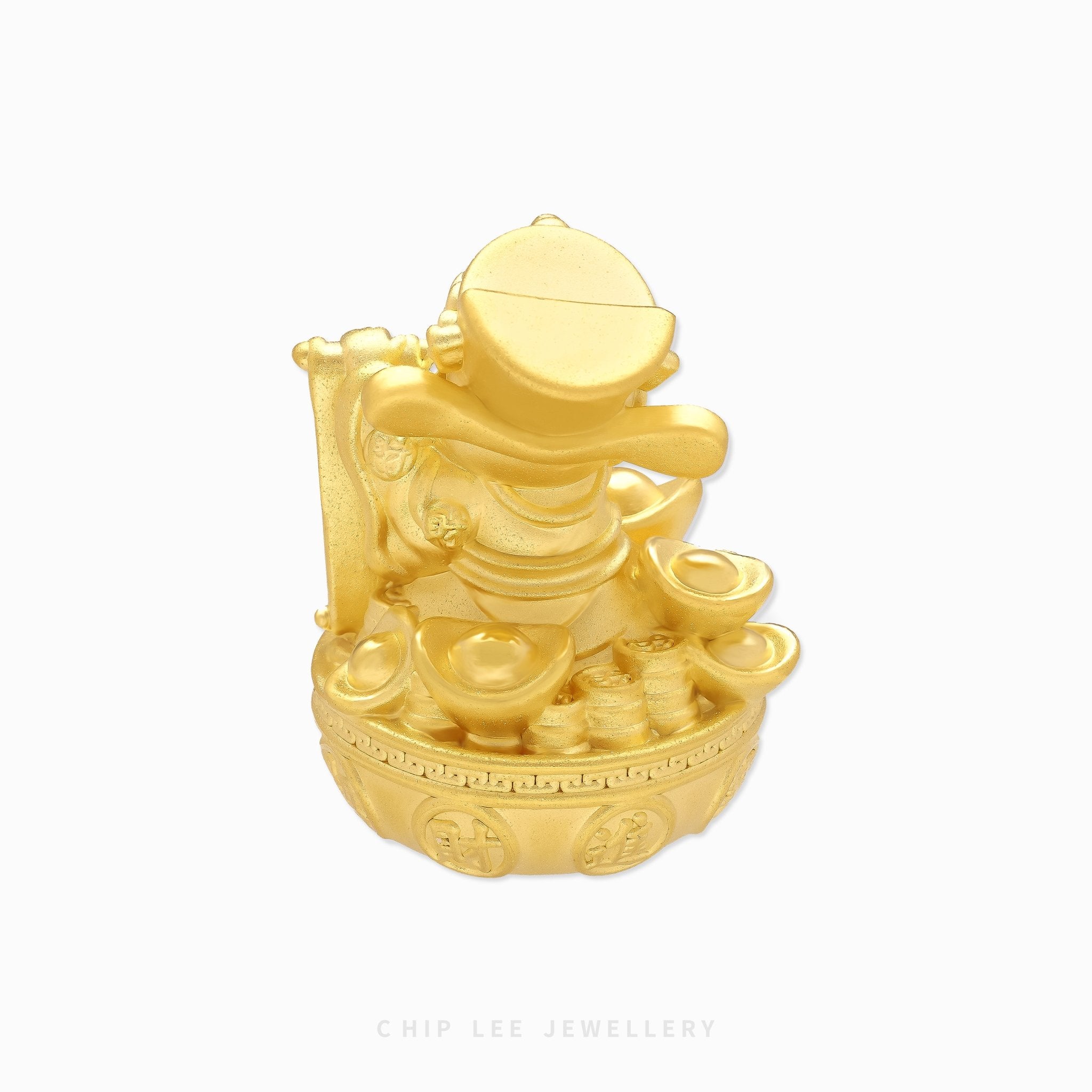 999 Pure Gold God of Fortune Figurine – Wealth & Prosperity