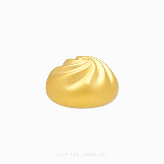 999 Pure Gold Golden Bao Figurine by Chip Lee Jewellery, 24K gold, symbol of wealth and prosperity, intricately designed collectible piece.