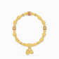 999 Pure Gold Prosperity Charm Bracelet in a matte Gu Fa Jin finish, featuring a handcrafted 24k gold symbolic wealth charm.