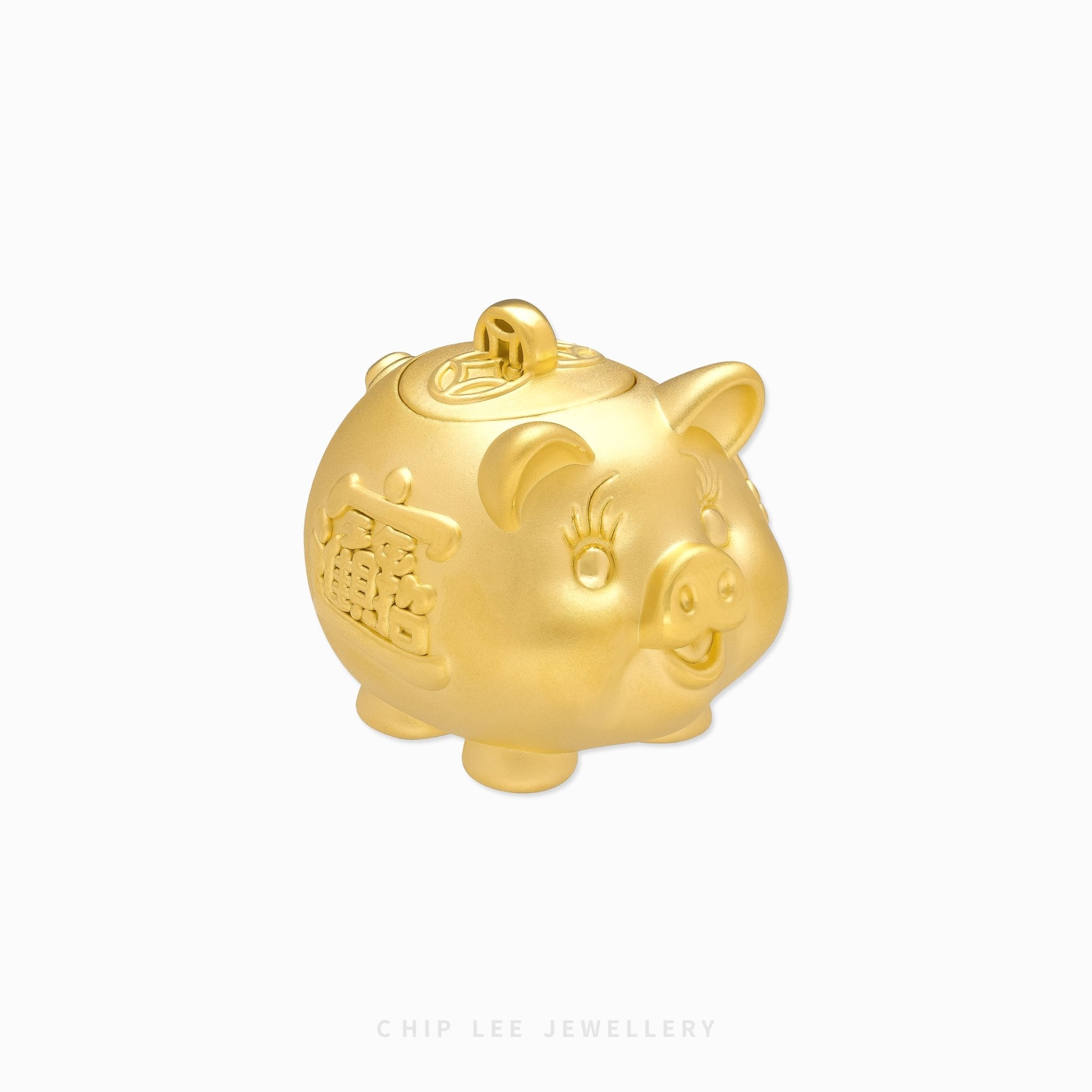 999 Pure Gold Prosperity Pig Figurine Wealth & Good Fortune