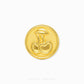 A round gold charm featuring a raised design of two cherries on a white background, with the brand name 'CHIP LEE JEWELLERY' printed at the bottom.