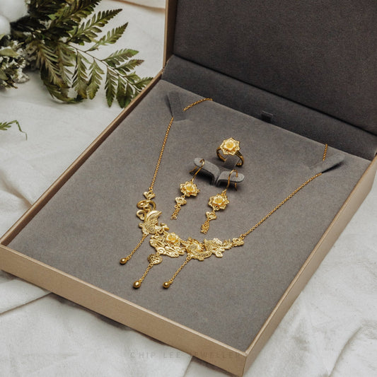 999 Pure Gold Traditional Wind Flower Earring with delicate floral motifs in solid gold, combining heritage and elegant design for timeless style.