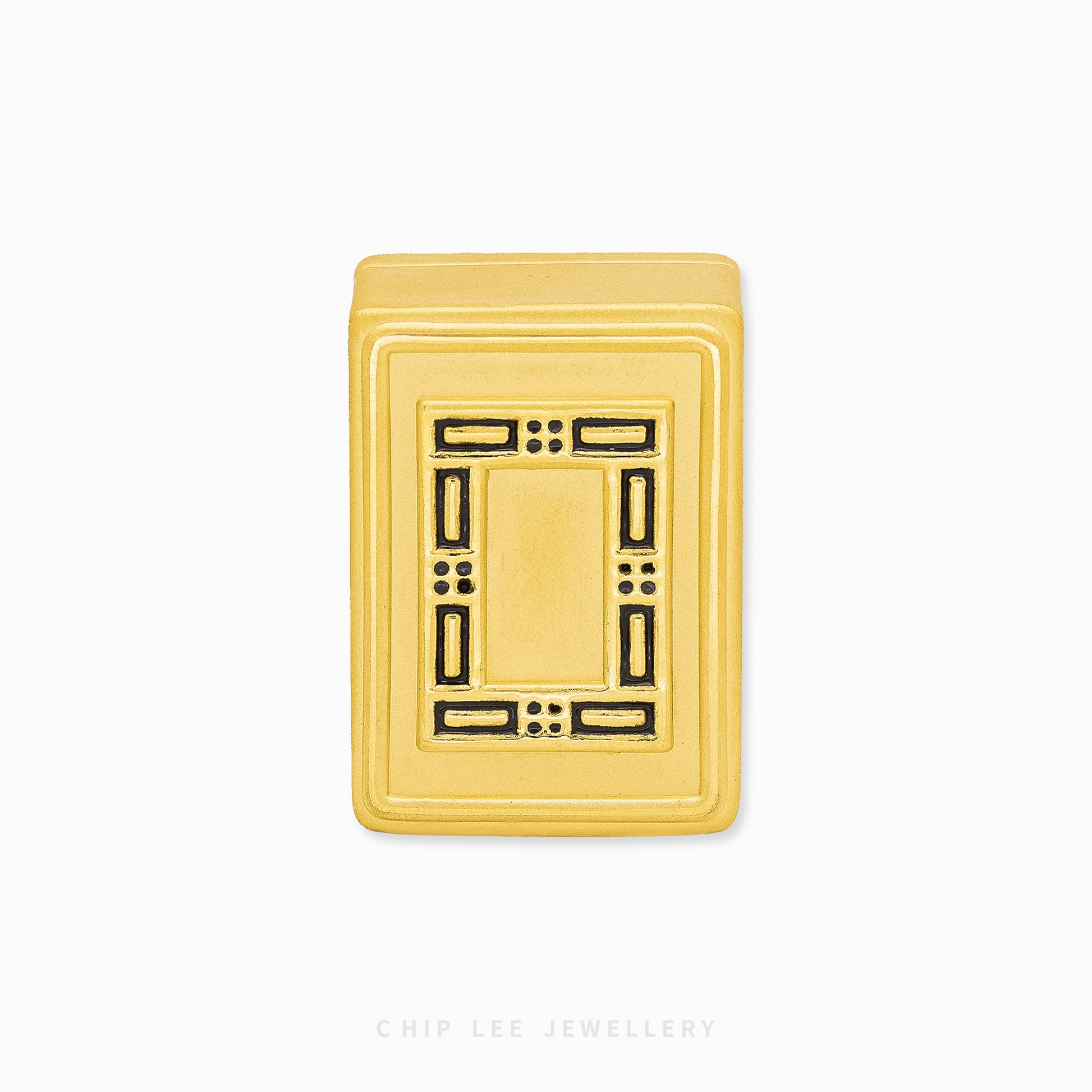 999 Pure Gold White Dragon Mahjong Tile symbolising purity and new beginnings, crafted in solid gold for a meaningful gift or timeless collectible.