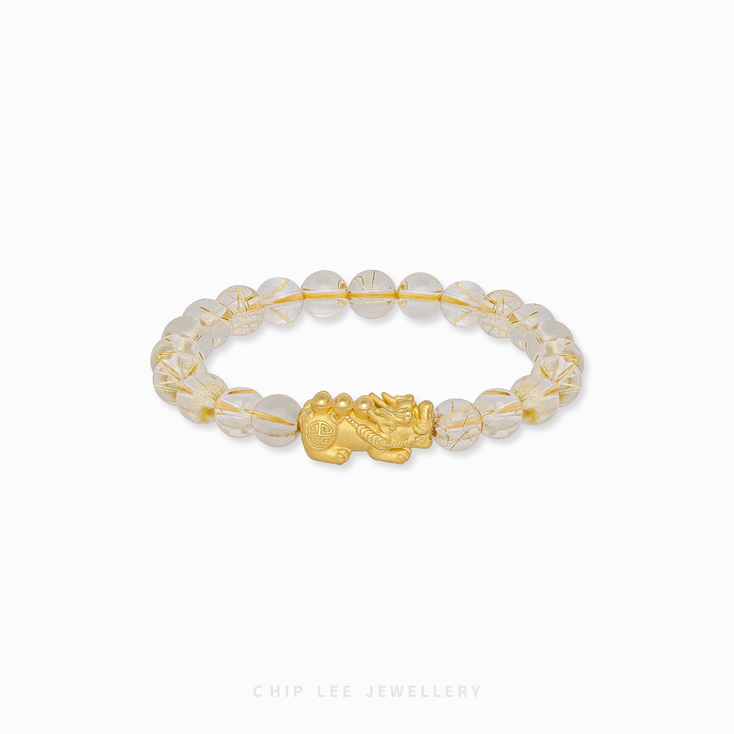 999 Pure Gold Tri-Ingot Clarity Pixiu Bracelet