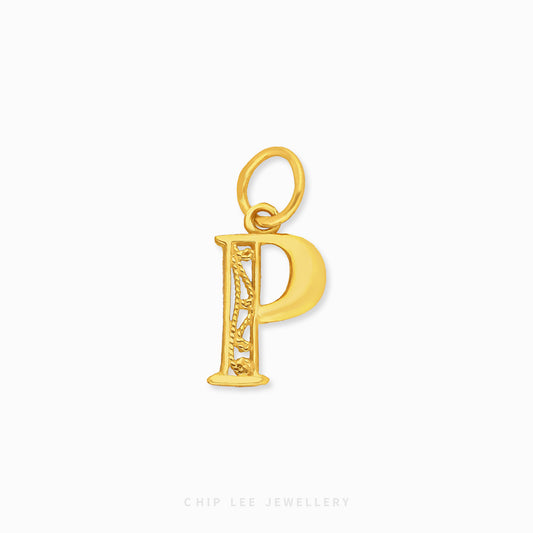 Fancy Alphabet Pendant - Chip Lee Jewellery