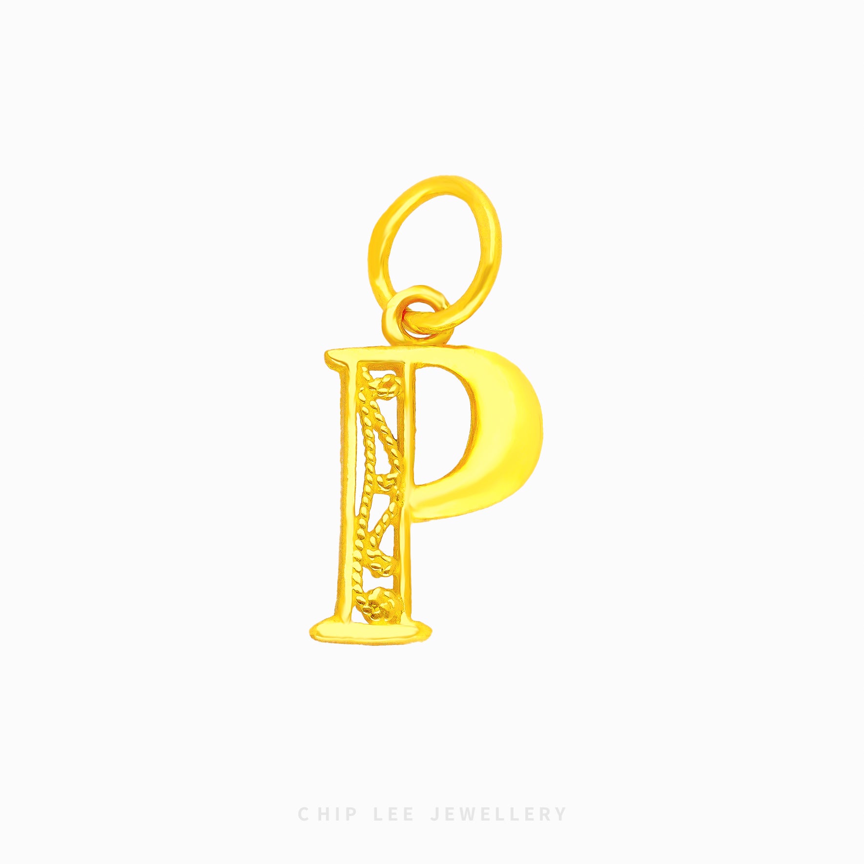 Fancy Alphabet Pendant - Chip Lee Jewellery