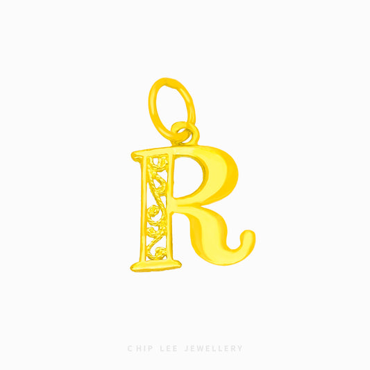 R Pendant - Chip Lee Jewellery