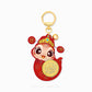 999 Pure Gold Snake Spinning Coin Keychain