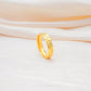 Animal Print Design Ring with textured pattern in 916 gold (22K), crafted by Chip Lee Jewellery Singapore