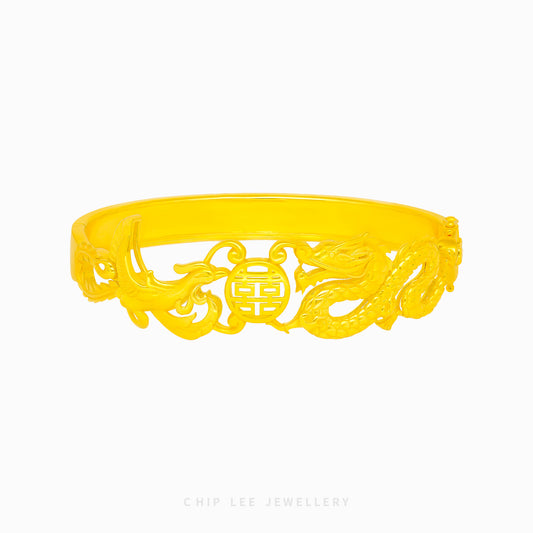 Phoenix and Dragon "龙凤" Joyous Unity Bangle