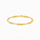A gold multi-strand beaded chain bracelet with a lobster clasp, displayed on a clean white background with a faint 'CHIP LEE JEWELLERY' watermark at the bottom.