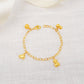 Bear, Car, Heart, and Star Charms Baby Bracelet by Chip Lee Jewellery, 916 gold, featuring playful charms, symbolizing joy and protection for newborns.