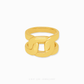 Bold Cuban Ring by Chip Lee Jewellery, 999 gold, featuring a distinctive Cuban link design, adding bold elegance to any outfit.
