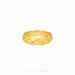 Braided ring in gold with woven textured design
