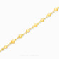 Bubble Hearts Baby Bracelet by Chip Lee Jewellery, 916 gold, featuring bubble-shaped heart links, symbolizing love and protection for newborns.