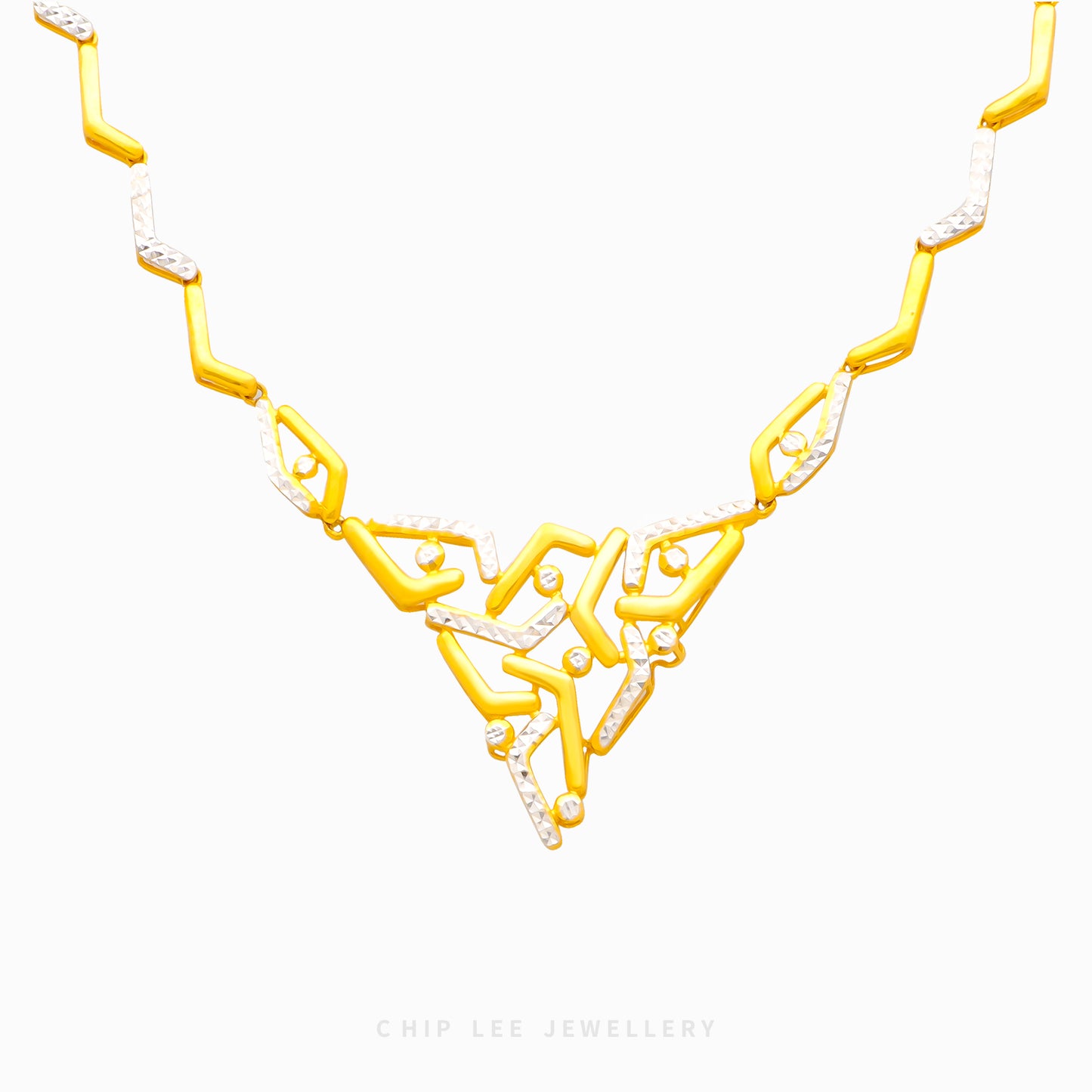 Duo Tone Turkish Design Necklace - Chip Lee Jewellery