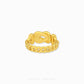 24k pure gold cable ring elegant minimalist design