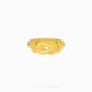 24k pure gold cable ring elegant minimalist design