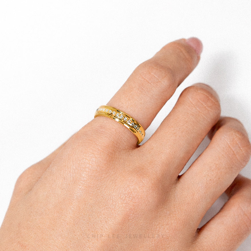 Grooved Eternity Ring