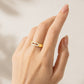 Duo Tone Pave Ring