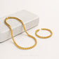 Round Box Link Necklace