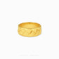 Gold ring with woven design on a white background, branded 'Chip Lee Jewellery'.