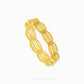 Chunky Trinity Bangle by Chip Lee Jewellery Singapore, 916/22K gold, three-tone intertwined design, symbolizes unity and strength, bold statement piece.