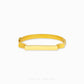 Classic Angular Bangle by Chip Lee Jewellery Singapore, 916/22K gold with sharp faceted edges, geometric bold elegance on the wrist