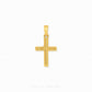 916 gold cross pendant. Hallmarked in Singapore for certified purity and authenticity.