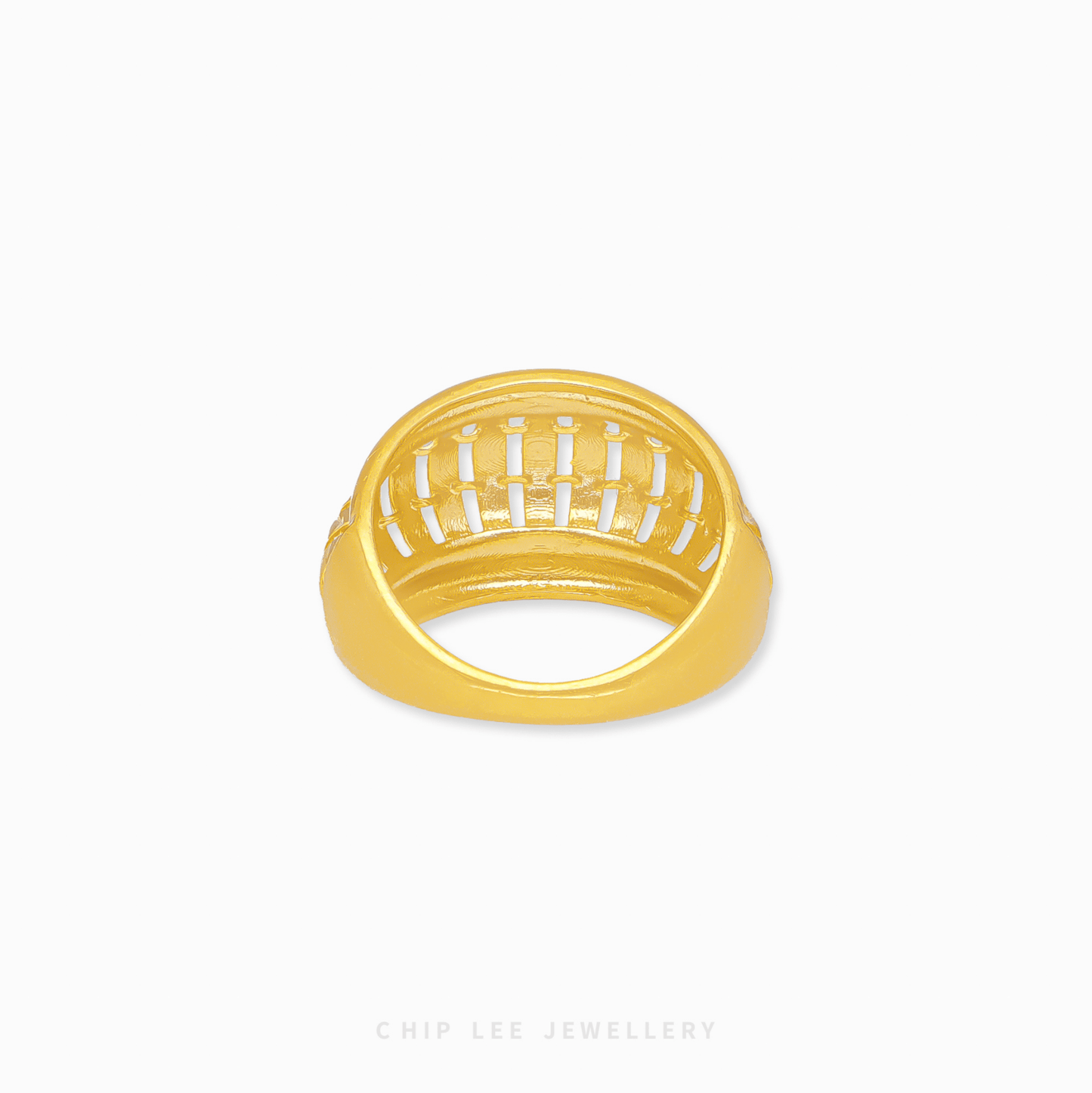 Classic Lantern Ring with polished gold, lantern-inspired design, and timeless elegance for modern women.