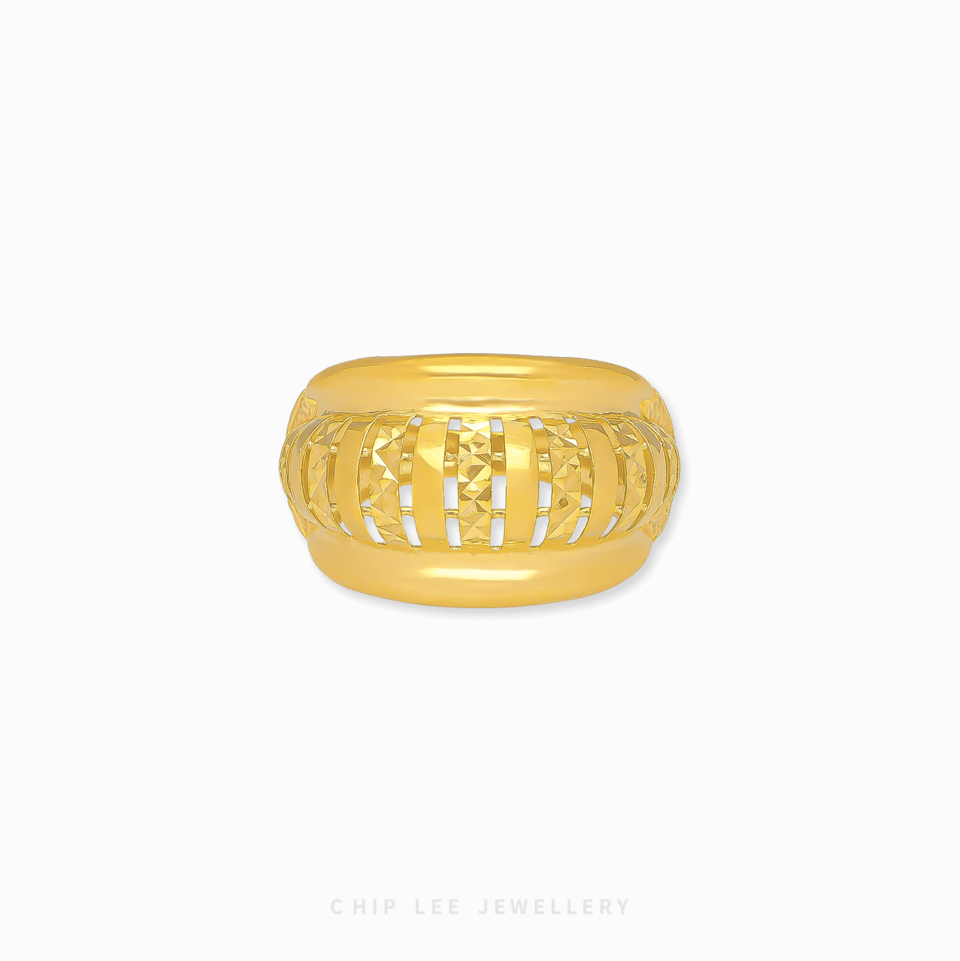 Classic Lantern Ring with polished gold, lantern-inspired design, and timeless elegance for modern women.