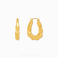 Classic Twist Hoop Earrings in 999 pure gold