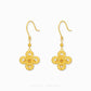 Clover knot dangle earrings elegant drop earrings with lucky clover design for women