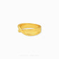916 gold crossover ring modern minimalist style