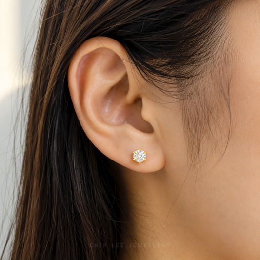Cubic Zirconia Stud Earrings