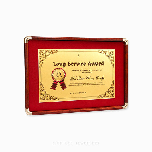 999 Pure Gold Customisable Gold Certificate
