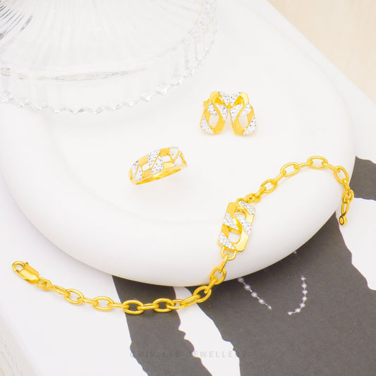 Duo Tone Link Bracelet - Chip Lee Jewellery