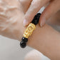 999 Pure Gold Black Fortune Agate Pixiu Bracelet | 财运亨通 (Cai Yun Heng Tong)