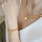 Heart Charm Link Necklace