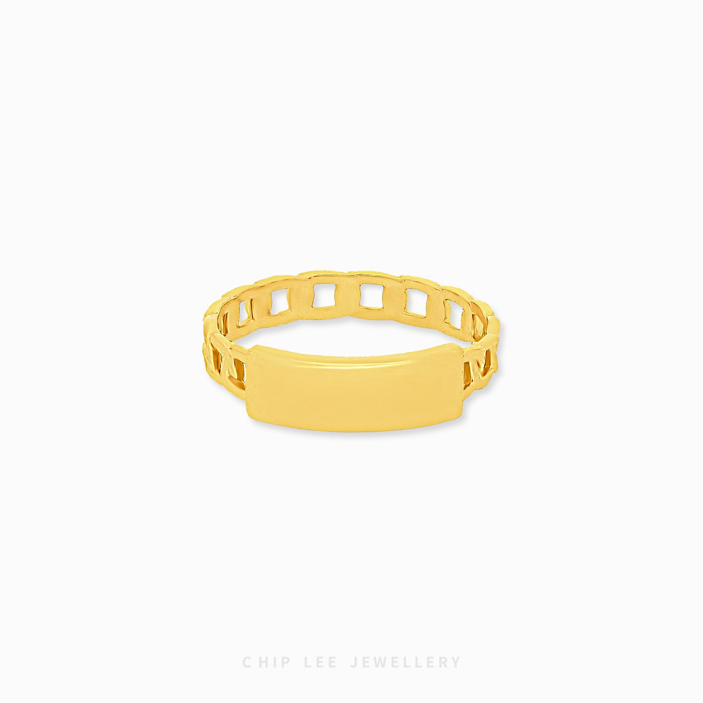 Dainty Bar Ring by Chip Lee Jewellery, 916 gold, featuring a minimalist bar design, adding a touch of elegance to any outfit.