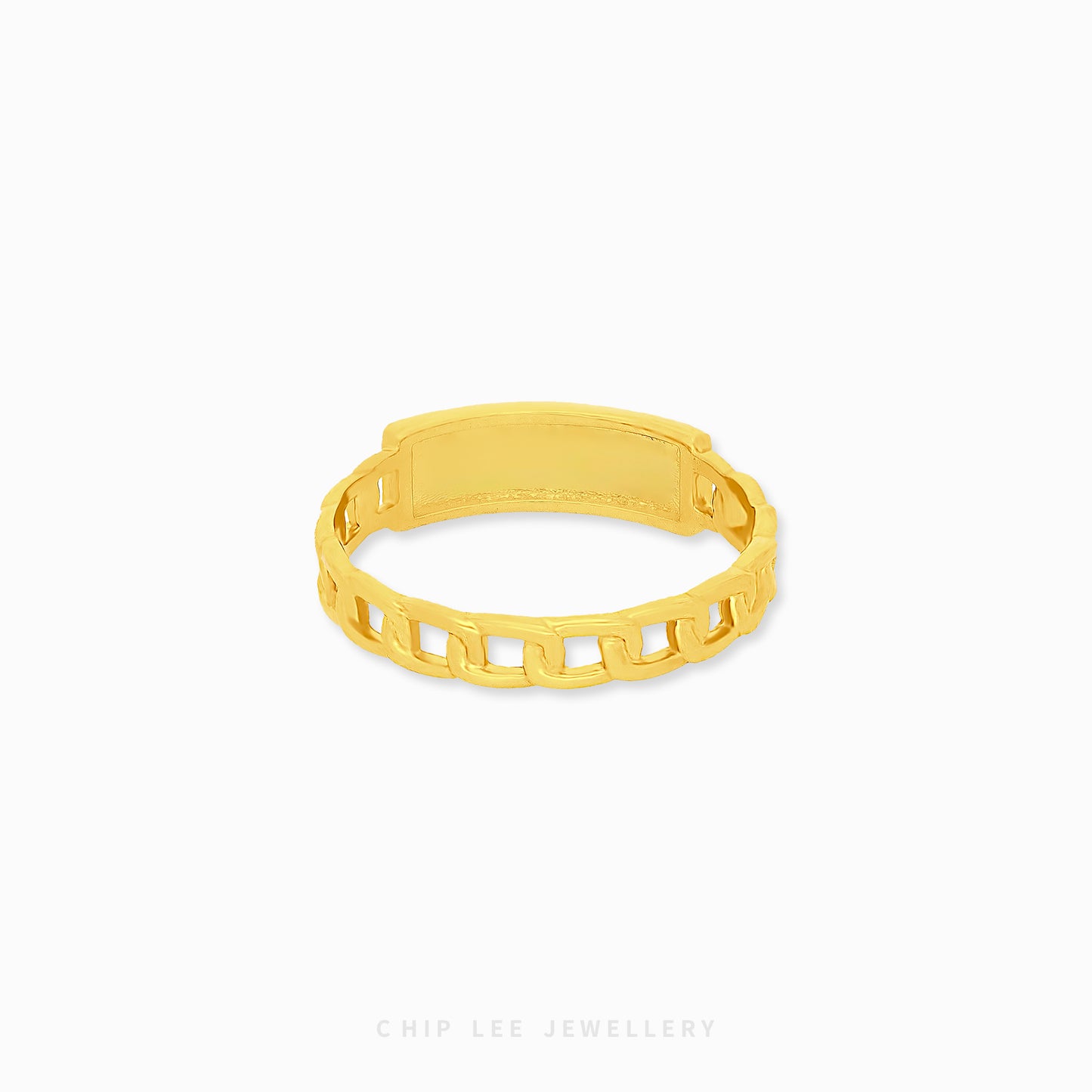 Dainty Bar Ring by Chip Lee Jewellery, 916 gold, featuring a minimalist bar design, adding a touch of elegance to any outfit.